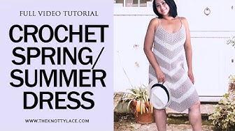 'Video thumbnail for ALL SIZE Spring Summer Crochet Dress Video Tutorial (Free Pattern in the link below)'